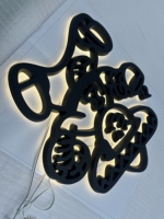 Lettres lumineuses 3D personnalisées Boyang à LED, enseignes murales alimentées par transformateur, écologiques pour les écoles