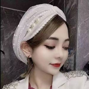 Wholesale ethnic modal cotton headscarf with satin lining, hat headscarf, Muslim women's scarf - Product Image 3