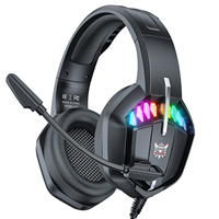 Casque de jeu Onikuma X28 noir de haute qualité, micro Y, casque de jeu, écouteurs de jeu, casques d'origine avec microphone