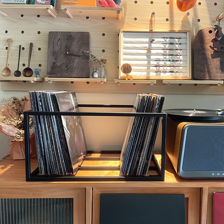 JH-Mech Mobile Vinyl Record Storage Rack High-End Design Quick Assembly ...