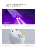 WC intelligent confortable PLMR I9, siège surélevé, design ergonomique, toilettes intelligentes pour les soins aux personnes âgées