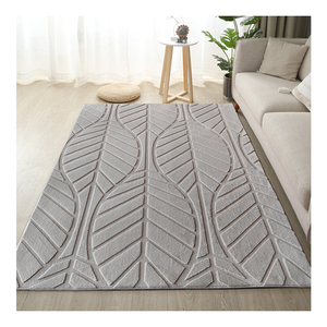 Venta al por mayor 100% Poliéster Buena Venta Esponjoso Conejo Piel Jacquard Super Soft Area Alfombras para sala de estar Alfombras Tapis - Product Image 2