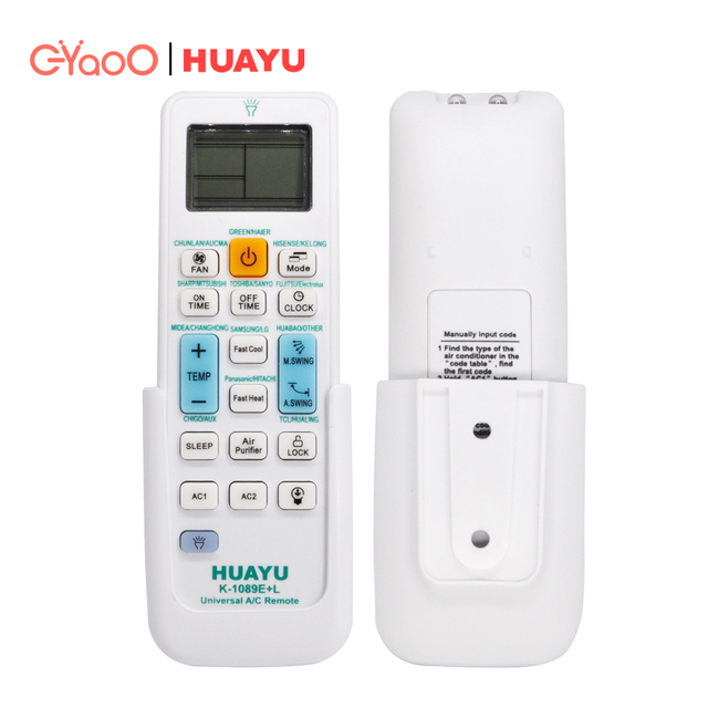 HUAYU K-1089E+L White All Mainstream Brands Universal Air Conditioner Remote