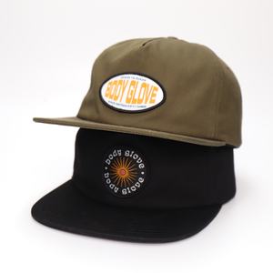 Casquettes Snapback en coton avec logo tissé personnalisé à 5 panneaux - Product Image 1