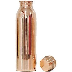 MAITHIL ART 100% Pure Copper Water Bottle Stylish Leak Proof Ayurvedic Health Benefits Free Jointed Copper <b>Plastic</b> <b>Drinkware</b> - Product Image 1