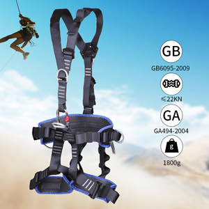 Set Completo Total Black di Attrezzatura per Alpinismo Lavori in Quota Discesa su Corda Fuga e Soccorso - Product Image 5
