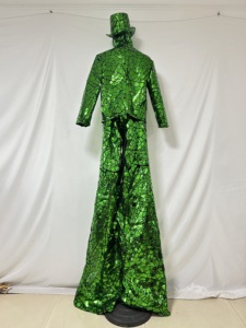 Zancos Verdes con Espejo para Escenario, Halloween, Pascua, Fiestas de Bar, Baile, <span class=keywords><strong>Flamenco</strong></span> Personalizables - Product Image 6