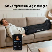 Appareil de compression séquentielle pneumatique à 6 chambres KANGWANJIA MF-8996-6D pour la récupération sportive, avec bottes de massage des jambes et pompe DVT