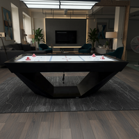 Tables de hockey sur air en bois massif sur mesure de 7 et 8 pieds, divertissement à domicile haut de gamme personnalisé.