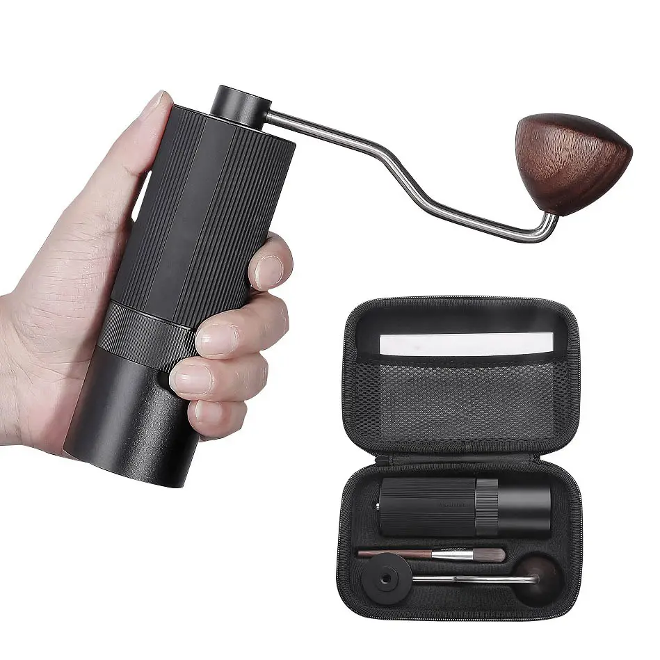 Hot Selling Manual Kaffeemühle Hand Kaffeemühle mit einstellbarer Einstellung Edelstahl konischer Grat für Espresso maschine