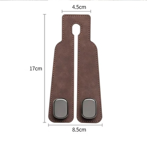 Kit <span class=keywords><strong>per</strong></span> seggiolini <span class=keywords><strong>auto</strong></span> in pelle scamosciata universale nuova copertura interna decorativa a doppio gancio <span class=keywords><strong>per</strong></span> sedili posteriori anteriori con ganci portaoggetti in metallo <span class=keywords><strong>per</strong></span> l'aggiornamento - Product Image 5