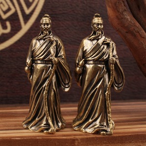 Brass Hua Tuo Figurine <b>Small</b> Craft <b>Ornament</b> For Home Office Tabletop Decor - Product Image 1