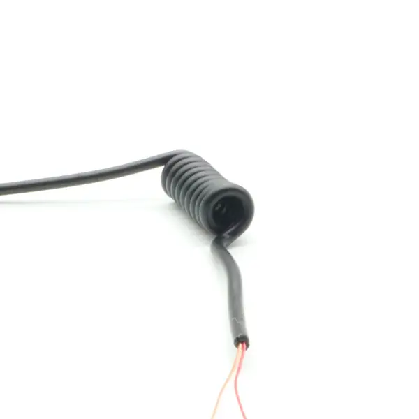 Passen Sie das hoch flexible TPU-Mantel-2-adrige Spiral kabel mit elektrischer Feder an