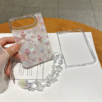 Étui de téléphone portable pliable à motif de coquille de tulipe, petit motif floral, pour iPhone Duo Apple 18 Fold