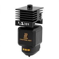 V6 P2S Rakitan Hotend Baja Keras yang Dapat Dilepas untuk Printer 3D, Kit Nozzle Kepala Cetak yang Dapat Diganti