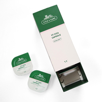Boîte d'emballage pour capsules de café en carton rigide avec logo personnalisé, recyclable, pour usage alimentaire