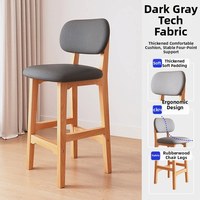 Fabricants de meubles, tabourets de bar modernes minimalistes en bois massif, chaises hautes pour table de bar en Chine