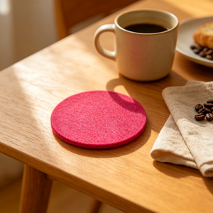 Customized Eco Friendly Round Chemical Fiber Felt <strong>Coasters</strong> Heat Resistant <strong>Table</strong> Mats for Home Office Cafe <strong>Table</strong> Decorations - Product Image 5