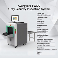 Scanner de bagages à rayons X Averguard 5030C pour hôtel |   Système d'inspection de sécurité haute résolution