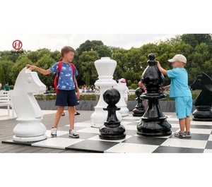 Jeux d'échecs en pierre naturelle <span class=keywords><strong>de</strong></span> luxe sur mesure, grands, d'extérieur, bon marché, pièces d'échecs en marbre avec plateau - Product Image 6
