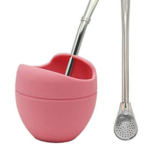 Mayorista Mateo Silicona Yerba Mate Calabaza Té Juego De Tazas De Calabaza Con Bombilla De Acero Inoxidable - Product Image 4