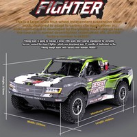 Voiture RC Yikong YK8081 DF8 1:8 4x4 Brushless Desert Short Truck avec suspension indépendante RTR, véhicule électrique tout-terrain de course pour adultes