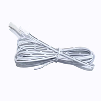 Kabel ekstensi daya dua baris, kabel ekstensi daya dua baris ganda, terminal jantan dan betina koneksi khusus 2P Strip lampu LED DuPont