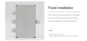 Boîtier de jonction étanche IP67 en plastique ABS PVC PP, marque ZHENXING, tailles personnalisables (200x120x75mm & 380x260x105mm) - Product Image 4