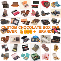 Boîte d'emballage de chocolat de Dubaï de luxe Logo personnalisé Boîte cadeau bonbon de chocolat vide en papier rigide recyclable