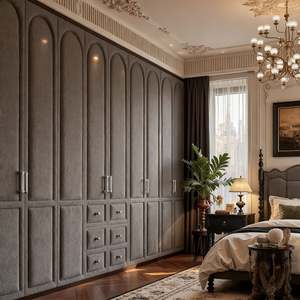 Armario de Madera Estilo Americano Personalizado BALOM, Muebles de Dormitorio Personalizados, Armario de Almacenamiento de Madera de Lujo Integrado - Product Image 5