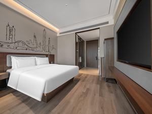 Juego de dormitorio de hotel moderno de madera maciza Flex Habitar para uso comercial en hoteles y apartamentos - Product Image 5