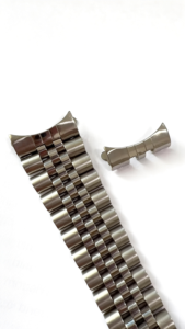 Bracelet pour Rolex Datejust 1601, extrémités courbées solides, 19 mm 20 mm, <span class=keywords><strong>acier</strong></span> inoxydable 904L, bracelet de montre Jubilee, fermoir déployant - Product Image 3