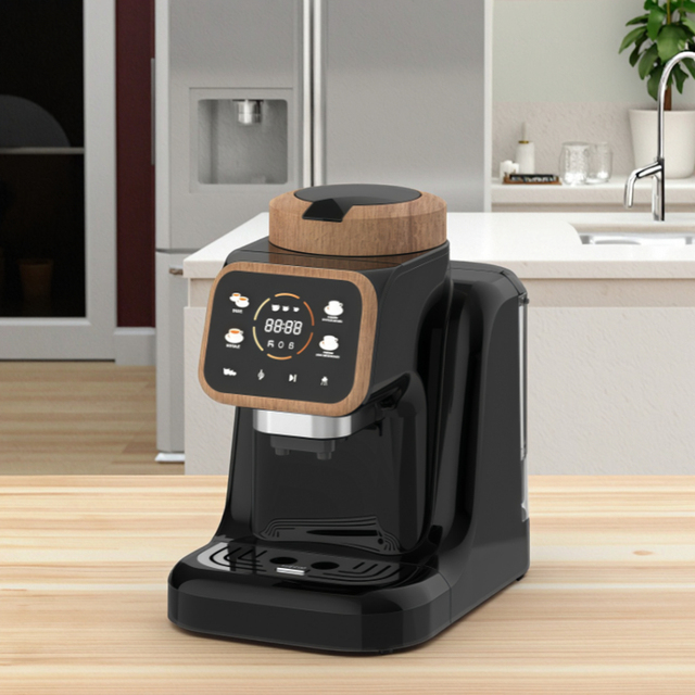 Automatic Electric 3in1 Steam Turkish Coffee Maker with Turkish Bean Machine and Milk Bubbler for Household Use