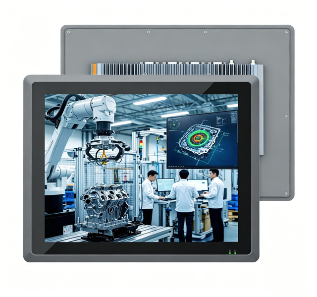 15'' IP65 Fanless Industrial Panel PC 10-Point Capacitive Touch Windows All-in-One 32G-256G SSD 4GB-32GB RAM for Factory