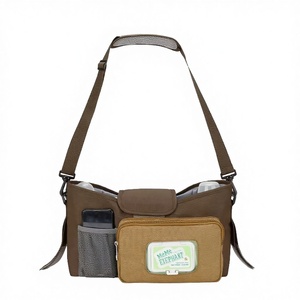 Bolsa Térmica Aislada Antirrobo con Portavasos, Bolsillos para Teléfono, Organizador de Cochecito para Bebé, Bolsa de Pañales, Bolsa de Almacenamiento para Padres, Estampada - Product Image 2