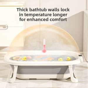 Migliore Vasca da Bagno Antiscivolo con Sensore di Temperatura per Bambini con Sedile, Uso Sicuro e Bagno Domestico - Product Image 2