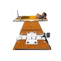 Plate forme gonflable flottante, équipement de Sports aquatiques, pour bateau, mer, natation, Jet d'eau, bouée à Air