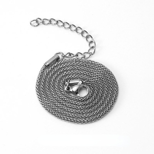 High Quality 18K Gold Plated Stainless Steel Link <b>Chain</b> Pendant Necklace with <b>Titanium</b> Ornament Unisex Gift - Product Image 5