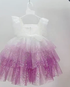 <span class=keywords><strong>Tulle</strong></span> <span class=keywords><strong>bleu</strong></span> et blanc ombré, maille tricotée, imprimé numérique, tissu poly avec des points de paillettes argentées, tissu pour robe de fille, tissu pour jupe - Product Image 4