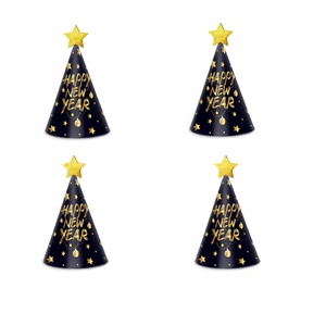HLC Custom Happy New Year Noise Makers Horn Xmas Eve Party Headbands Hat Tiaras Metallic Fringed Photo Booth Props Party Favors - Product Image 6