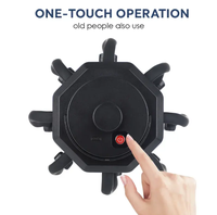 3 Modes Rechargeable Octopus Scalp Massager Soulager la Fatigue de la Tête Relax Multi-directionnel Vibration Massage Head Device Portable