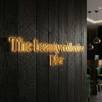 Meilleures ventes de panneaux LED pour entreprises, panneaux LED extérieurs, logo 3D personnalisé, panneau lumineux mural pour restaurant
