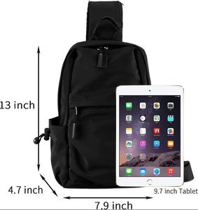 Sac bandoulière imperméable, petit, unisexe, léger, pour le quotidien, le sport, les voyages et les promenades. - Product Image 3