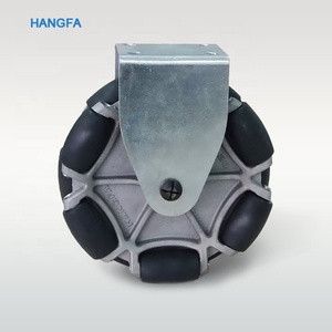 Roda Mecanum <span class=keywords><strong>Omni</strong></span>-direcional de Poliuretano de 203mm 8 Polegadas para AGV, Atacado - Product Image 3