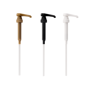Distributeur de sirop, pompe à café, bouteilles rondes en plastique de 750 ml/25,4 onces, pour sauces, condiments et boissons de cuisine - Product Image 6