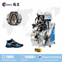 Machine automatique Tenghong pour la pose de semelles et le collage des embouts de chaussures, 9 pinces, mémoire informatique, pour la fabrication de baskets et de chaussures à talons hauts
