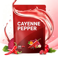 QEM Capsules Molles de Poivre de Cayenne 240 Pièces Soutien Naturel Vitaminique pour les Veines, le Cœur, les Artères, Vitamines D3 K2, Pépins de Raisin, Aubépine, Betterave