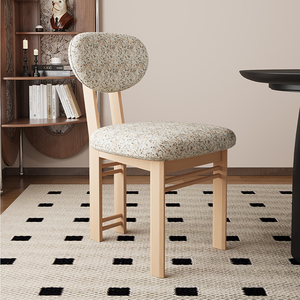 <span class=keywords><strong>Chaise</strong></span> de salle à manger en bois massif au design <span class=keywords><strong>scandinave</strong></span> rembourrée pour la maison, l'hôtel, la salle de sport-Construction de tenon à mortaise - Product Image 5