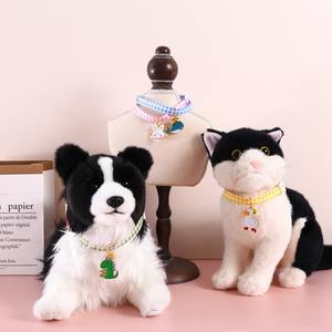 <span class=keywords><strong>Collar</strong></span> de gato bonito ajustable con campanas, gargantilla de cuello a la moda para perros pequeños, <span class=keywords><strong>collar</strong></span> elegante para cachorros y gatitos - Product Image 2