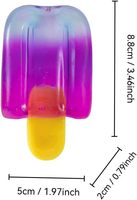En gros Jouets Fidget Squishy en forme de bâtonnet de glace, sensoriels à remontée lente, à presser, pour l'été et les fournitures de fête